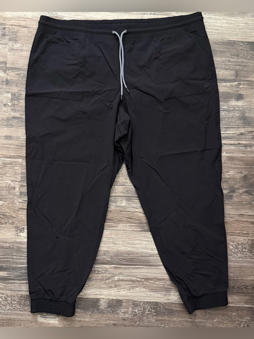 GAP black athletic exercise joggers track pull on pants women’s XXL drawstring